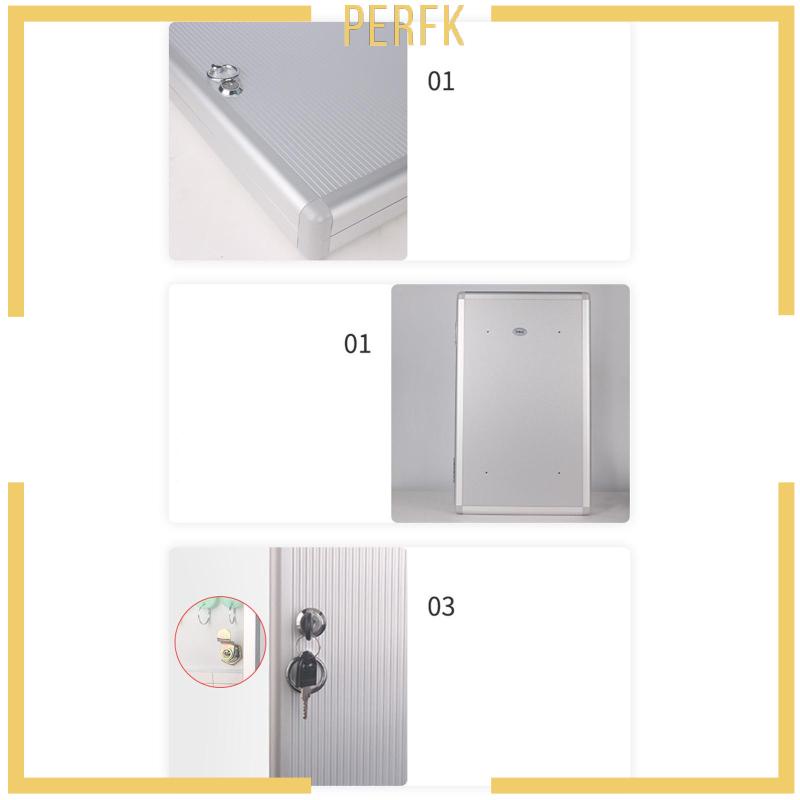 Tủ Đựng Chìa Khóa 48 Ngăn Bằng Kim Loại Gắn Tường Tiện Dụng Cho Nhà Cửa / Văn Phòng