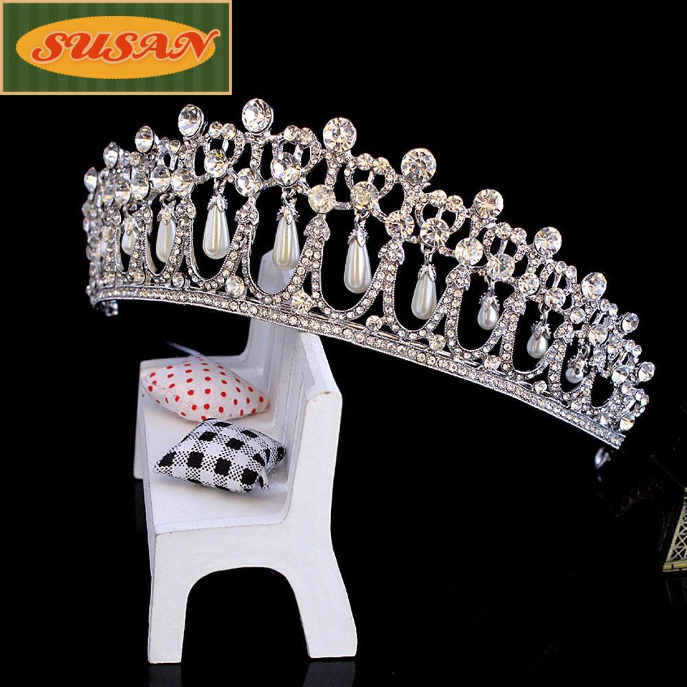 Vương Miện Cô Dâu Đính Đá Sang Trọng|Băng Đô Cài Tóc Cho Cô Dâu