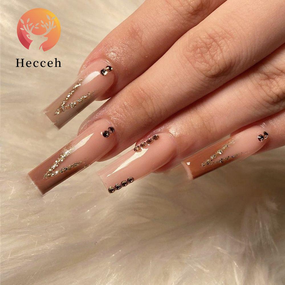 Hộp 24 Móng Tay Giả Che Phủ Toàn Diện Chất Lượng Cao