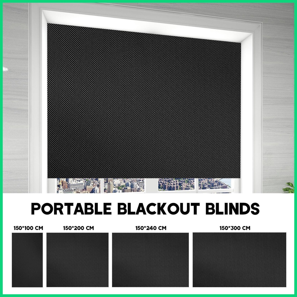 Rèm Che Cửa Sổ Tạm Thời Bằng Vải Oxford 210D Tự Dính Mạnh Dùng Khi Đi Du Lịch