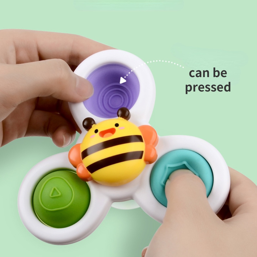 Set 3 Con Quay Đồ Chơi Fidget Spinner MàU SắC NgẫU Nhiên GiúP GiảM Stress Cho Trẻ Em