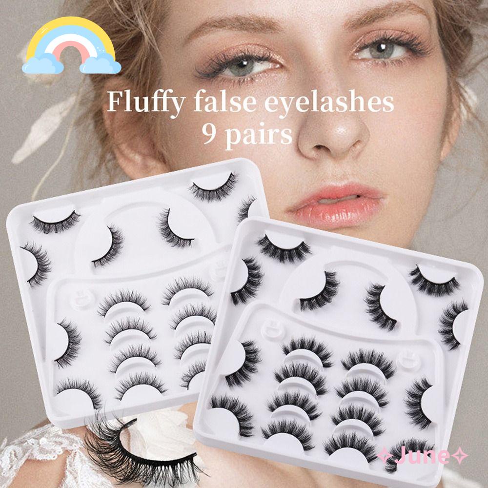 Lông Mi Giả Nhiều Lớp Lông Chồn Giả Handmade