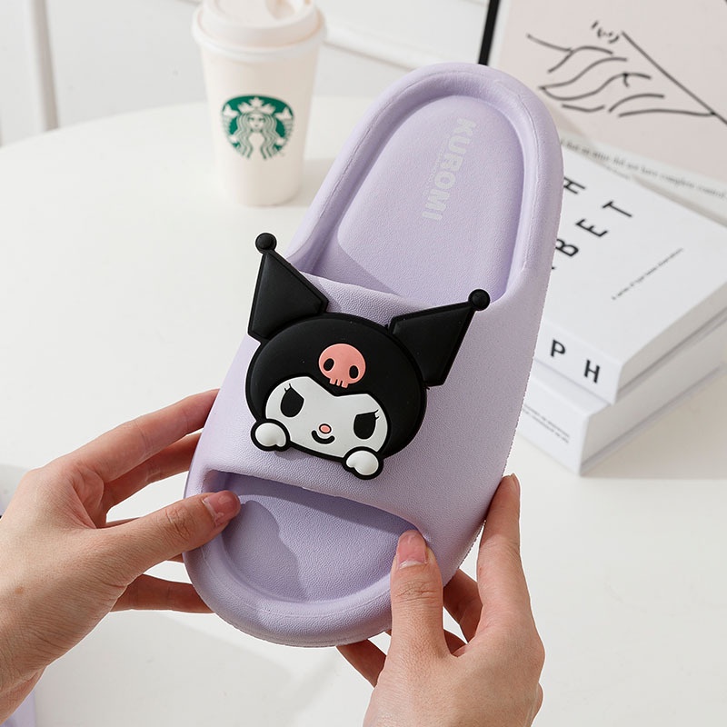 SANRIO Kulomi Dép Chống Trượt Thời Trang Mùa Hè Cho Gia Đình