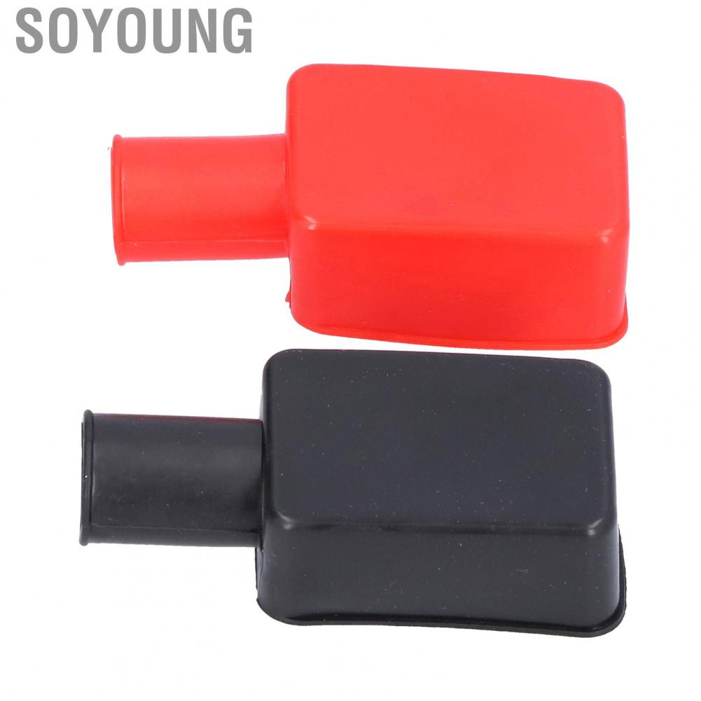 Soyoung bornes bateria auto connectors terminals  Terminal Covers Rubber Positive Negative Post Stud Insulating Protective