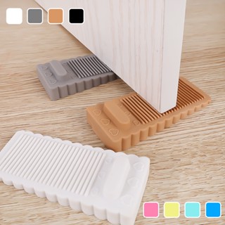  Miếng Chặn Cửa Bằng Cao Su Mềm Chặn Cửa Chống Trượt Nhiều Màu Tùy Chọn An Toàn Cho Bé Sự Bảo Vệ 