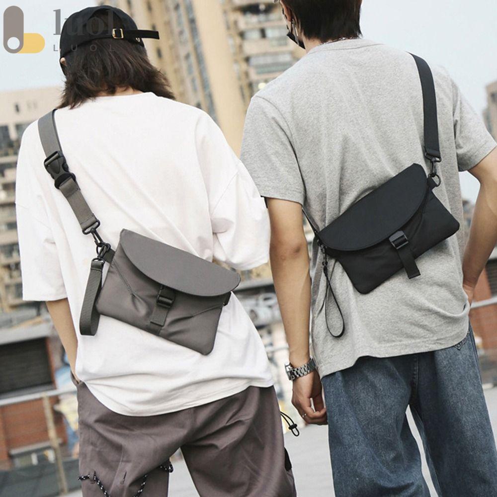 Túi Đeo Chéo Ngực Đựng Điện Thoại Chất Liệu Nylon Phong Cách Thể Thao