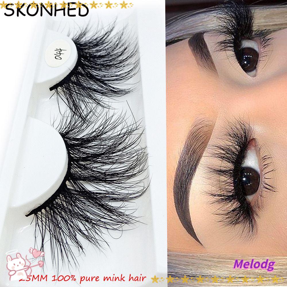 1 Cặp Lông Mi Giả 25MM 100% Lông Chồn 3D Thời Trang Dành Cho Nữ