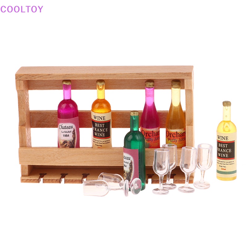 1 Bộ Ly Uống Rượu Đồ Chơi Búp Bê Cỡ 1 / 12