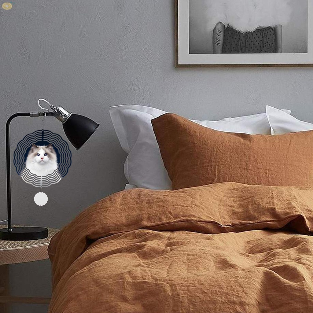 【VARSTR】Decoration Set 14.6*14.6*0.1cm Diy Rotating High Quality Chime Decoration