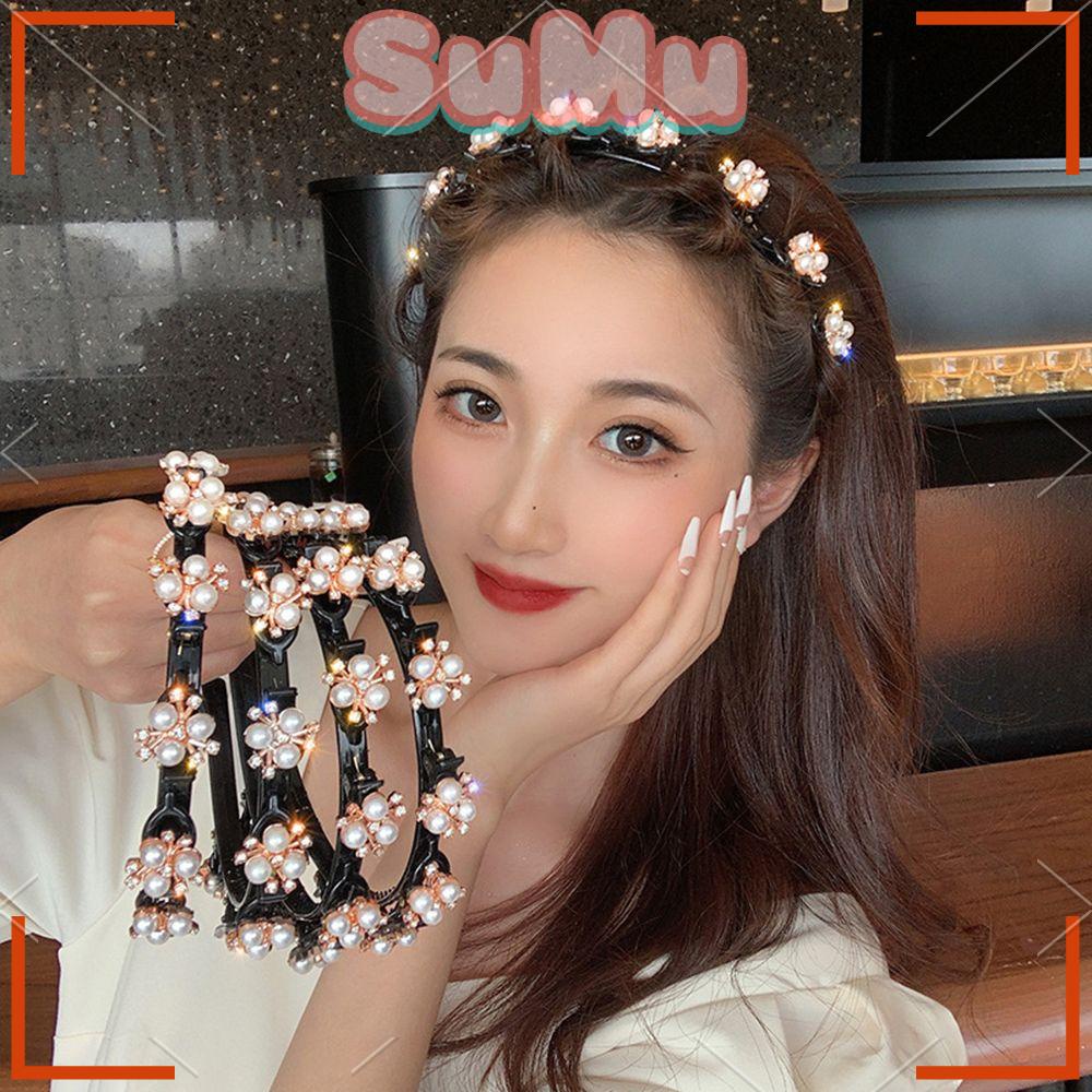 Kẹp Tóc Hoa Hai Lớp Tạo Kiểu Tóc Thời Trang Dành Cho Nữ