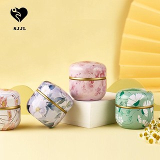 Hộp Thiếc Tròn Đựng Bánh Kẹo Phong Cách Nhật Bản