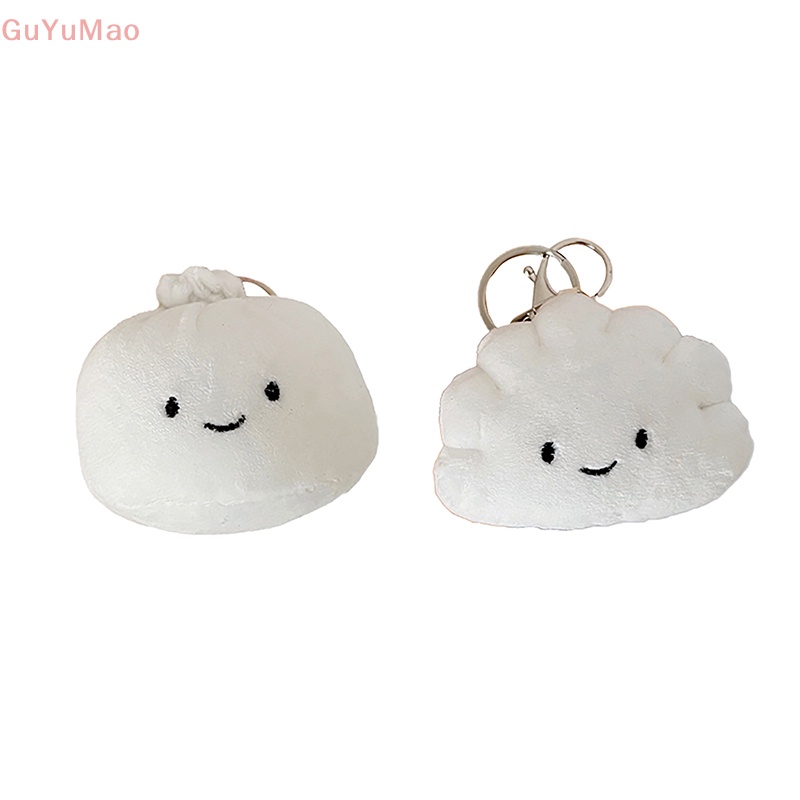 Móc Khóa Hình Búp Bê Nhồi Bông Màu Trắng Dễ Thương