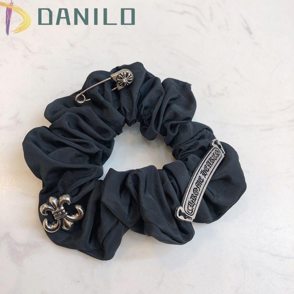 Danielo Dây Buộc Tóc Bằng Kim Loại Phong Cách Punk Ngọt Ngào Cho Nữ