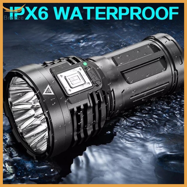 Đèn Pin Cầm Tay 8led 12000lm Sạc Usb Tiện Dụng