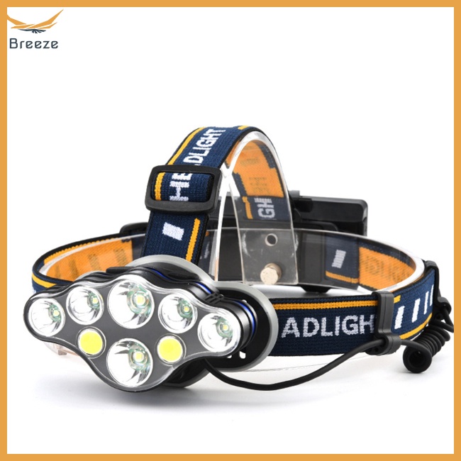 Đèn Led Đeo Trán 8 Bóng 2000Lm Sạc Usb