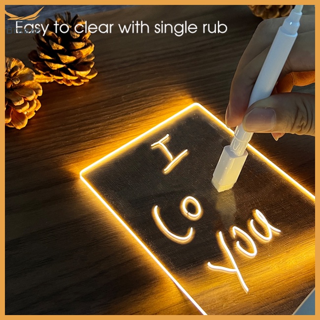 Bảng Ghi Chú Bằng Acrylic Trong Suốt Màu Dạ Quang Để Bàn Văn Phòng / Nhà Cửa