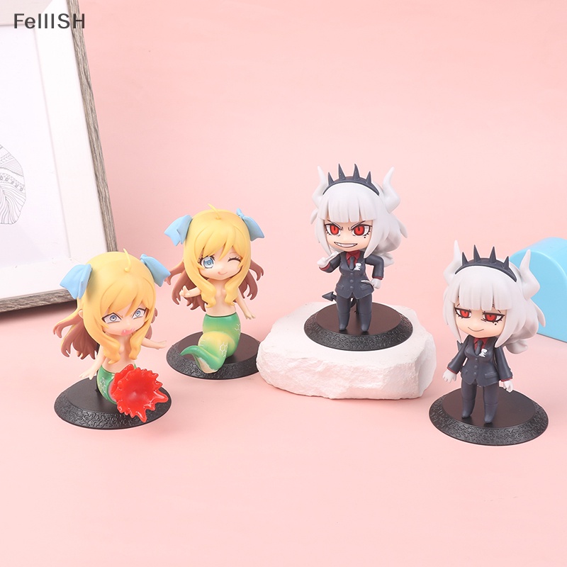 Set 4 Mô Hình Nhân Vật Phim Anime Helltaker Lucifer Bằng PVC 439br