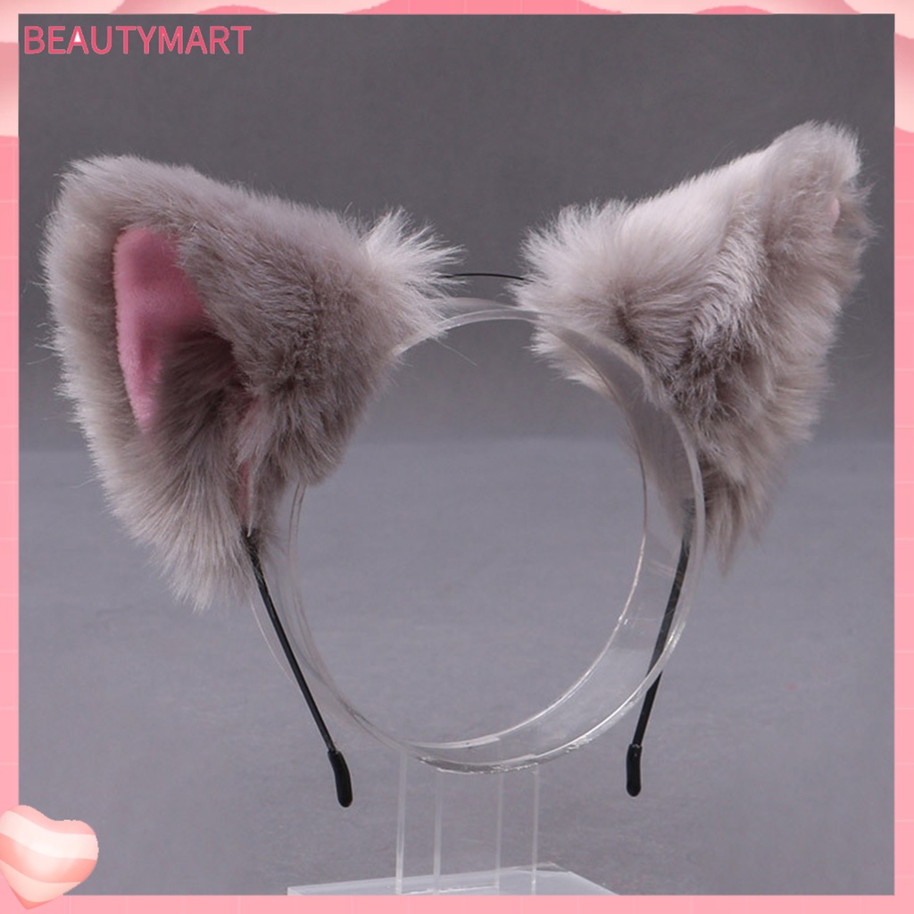 Băng Đô Tai Mèo Lông Xù Tinh Tế Dùng Hóa Trang Tiệc Tùng