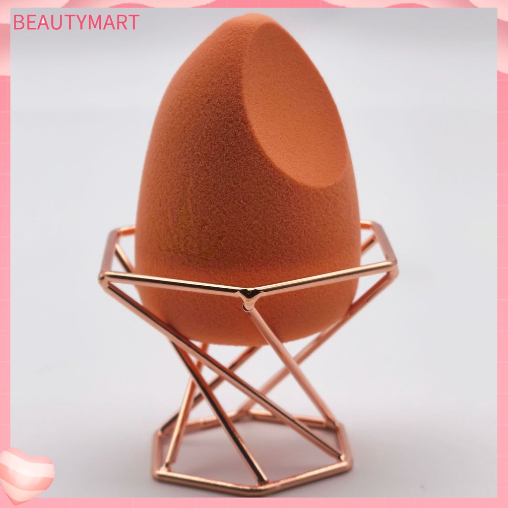 [beautymart] Giá Đỡ Mút Trang Điểm Bằng Thép Carbon Mạ Điện Thiết Kế Rỗng Làm Đẹp