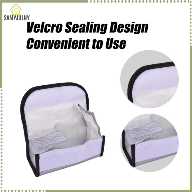 Túi Đựng Pin Lithium Mini An Toàn Chống Nổ Chống Nước Chống Cháy Nổ Cho Fpv Racing Drone 185X75X60Mm