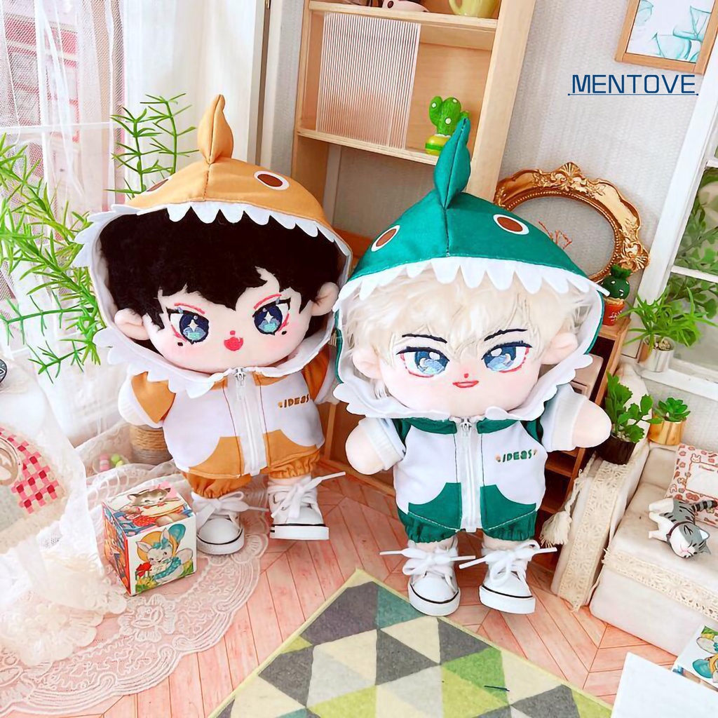 1 Bộ Quần Áo Họa Tiết Khủng Long Hoạt Hình Đáng Yêu Dành Cho Búp Bê 20cm