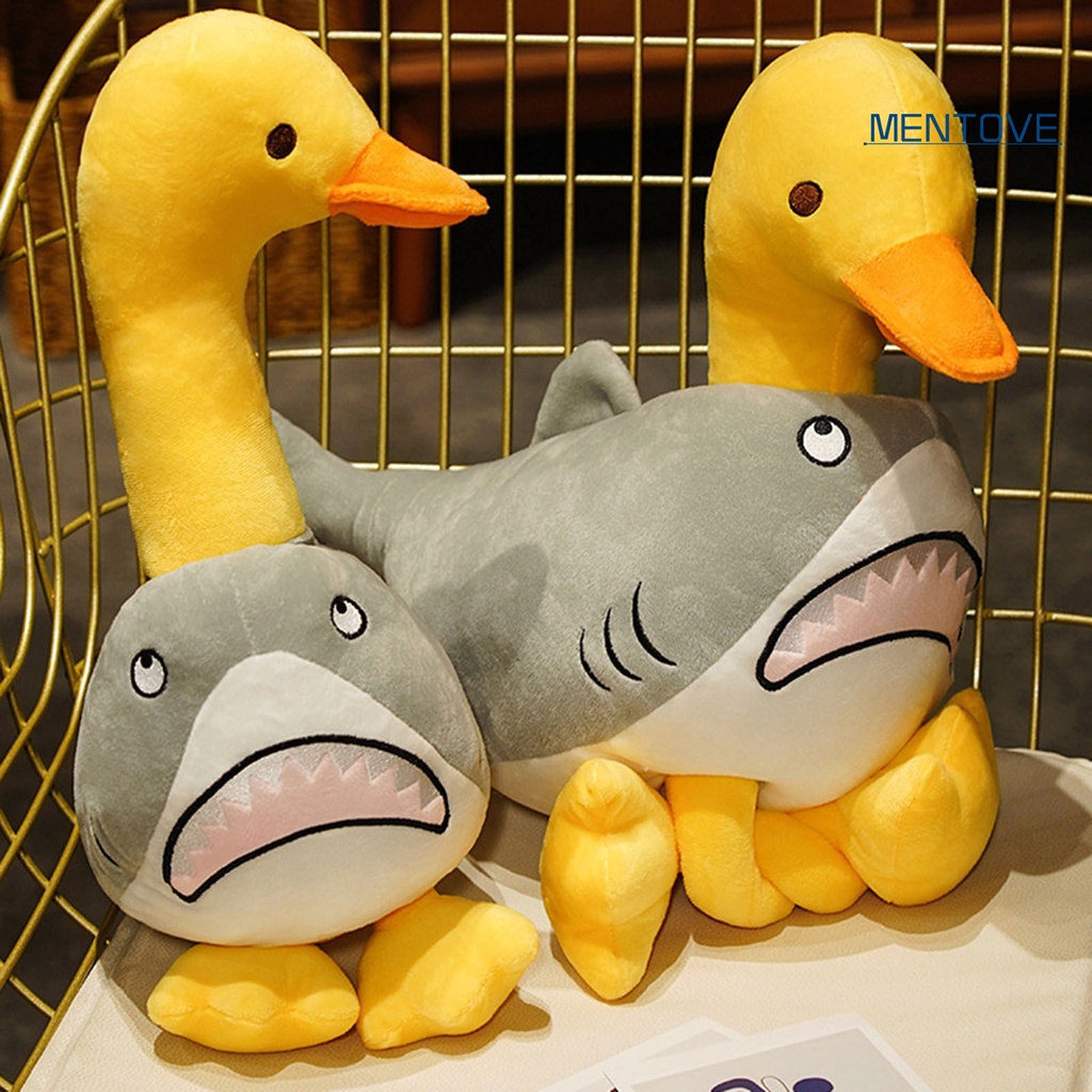 Thú Nhồi Bông Hình Cá Mập / Vịt Hoạt Hình Đa Năng Dễ Thương Trang Trí Nhà Cửa