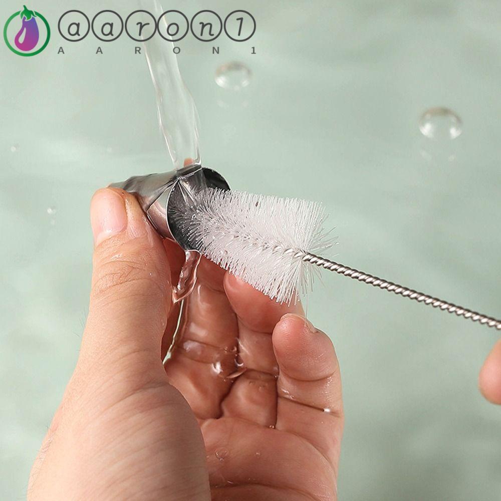 Set 10 Cọ Vệ Sinh Đầu Phun Kem Bằng Thép Không Gỉ AARON1