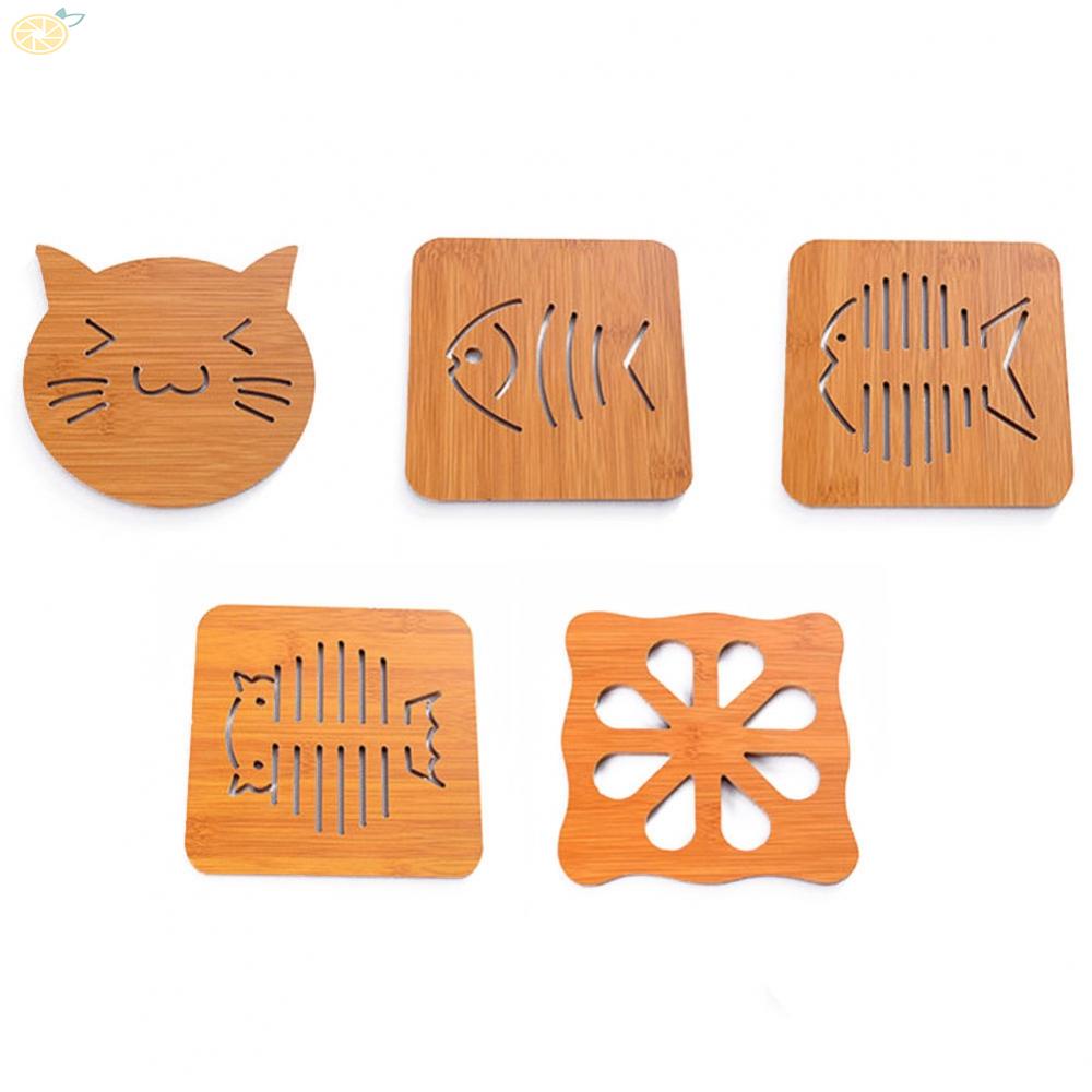 【VARSTR】Table Placemat 14.8*14.8cm Creative Gift Decoration For Hot Dishes Bowl Teapot