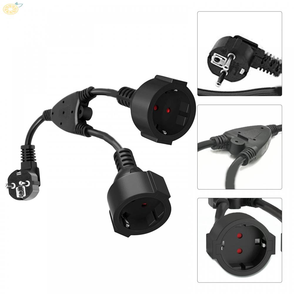 【VARSTR】2-in-1 socket adapter with flexible cable for protective contact extension cable