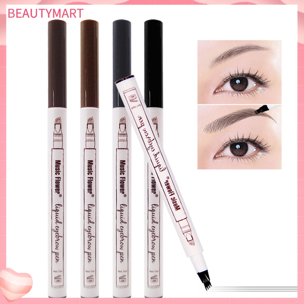 Bút Kẻ Lông Mày Dạng Phẩy Sợi Chống Nước Tự Nhiên Cho Nữ