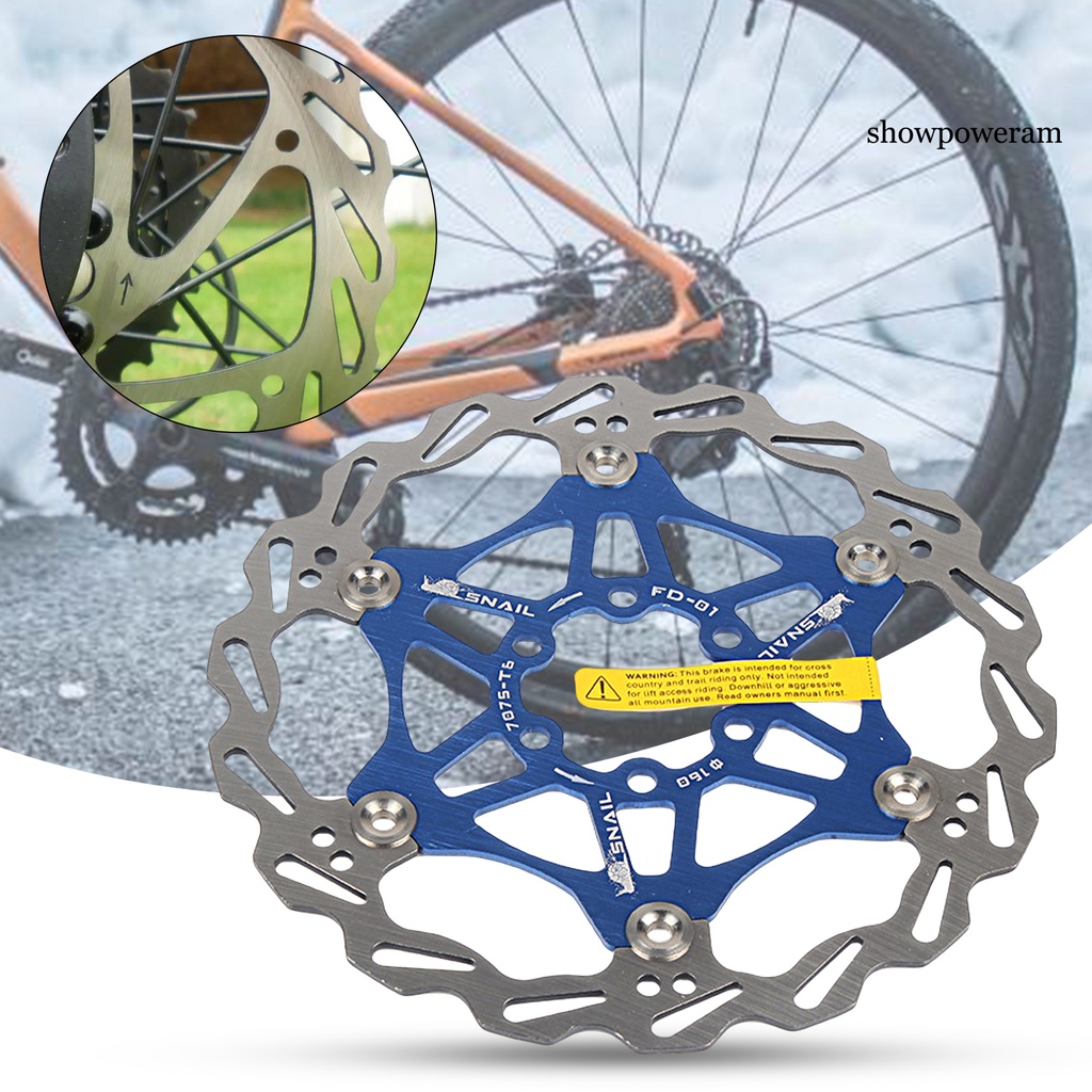 Đĩa Phanh Xe Đạp SP-Bicycle Cách Nhiệt 6 Họa Tiết Bằng Thép Không Gỉ