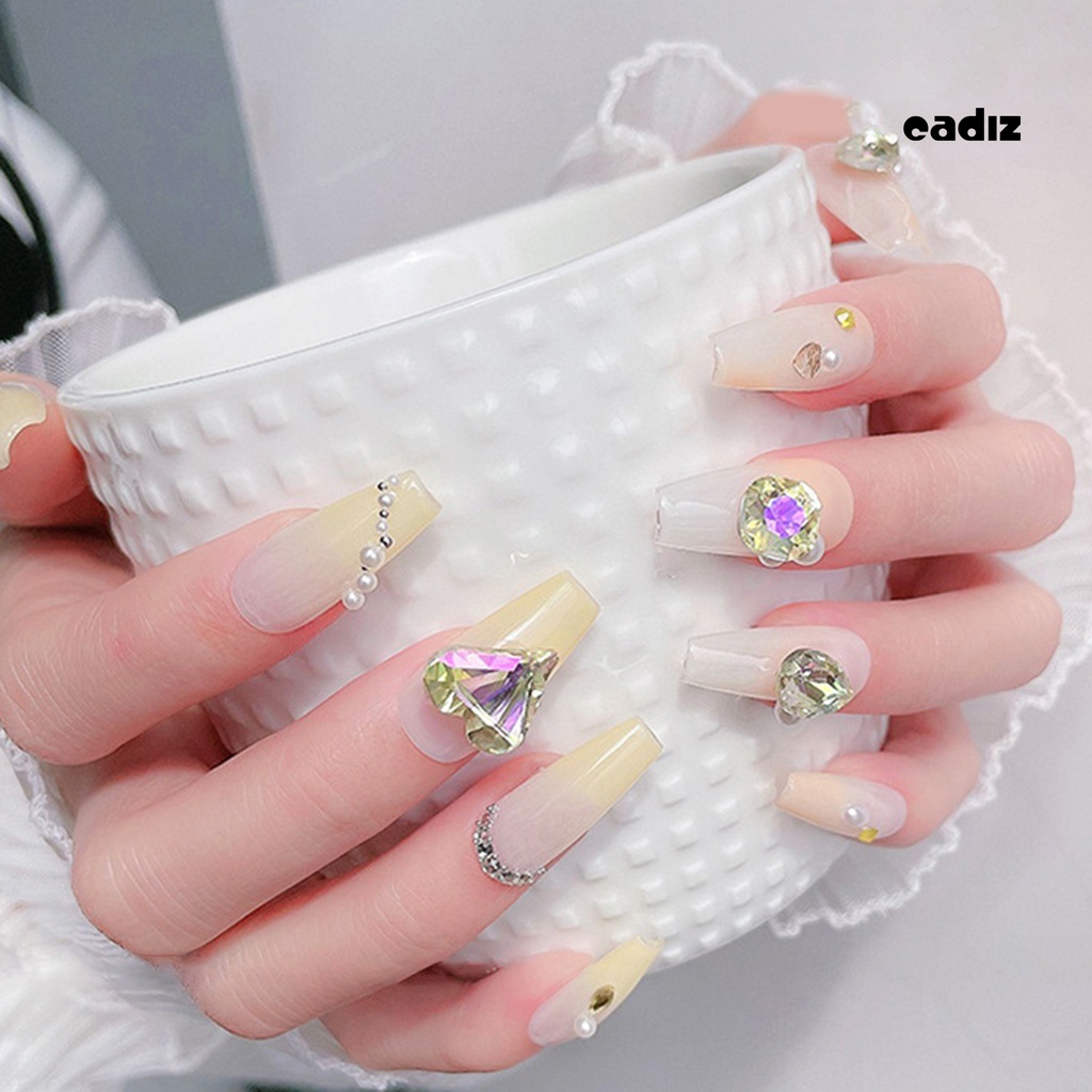 Set 10 Phụ Kiện Đính Đá 3D Nhiều Hình Dạng Sang Trọng Trang Trí Móng Tay Nghệ Thuật