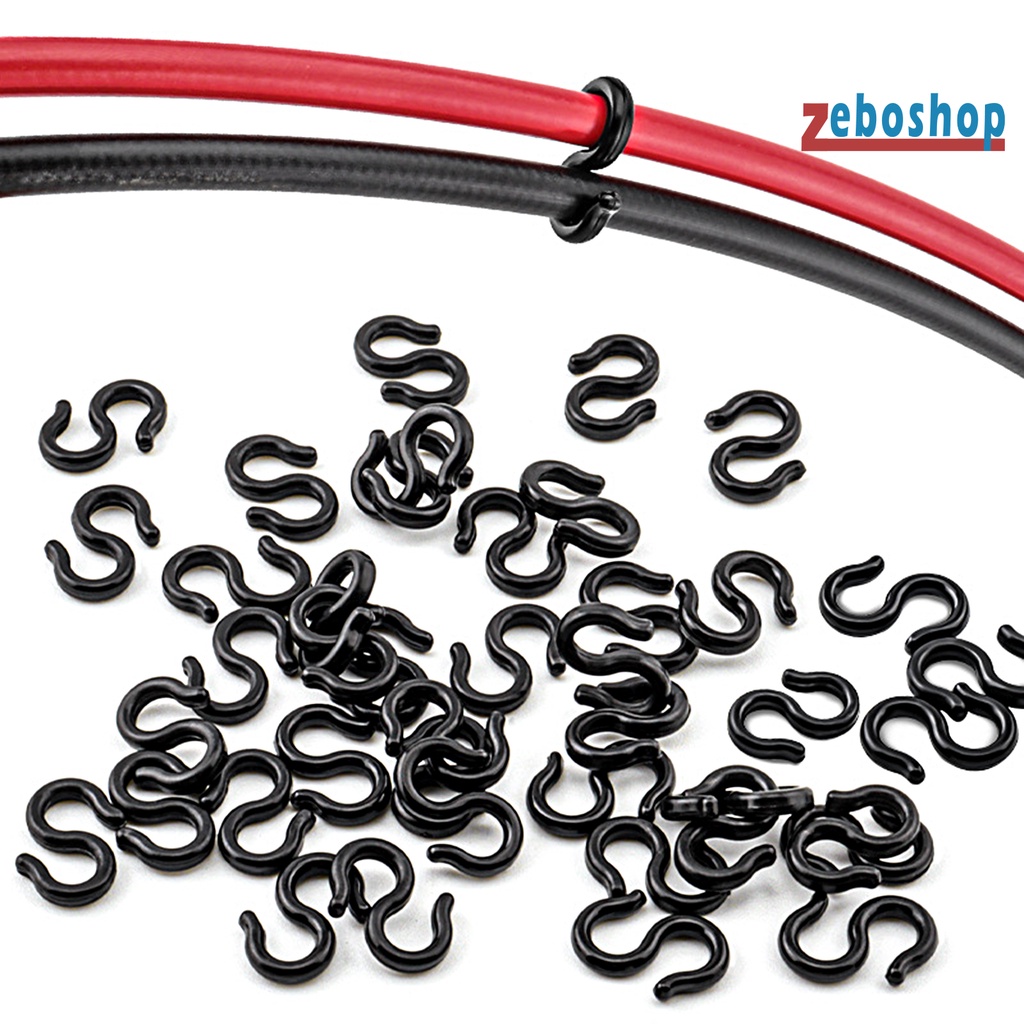 Set 10 Kẹp Cố Định Dây Cáp Xe Đạp Leo Núi Bằng Nhựa Cứng Chuyên Dụng