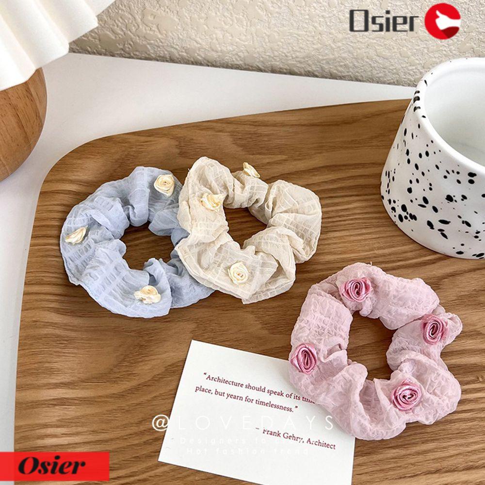 Dây Cột Tóc Đuôi Ngựa In Họa Tiết Hoa Xinh Xắn Thời Trang 1 #