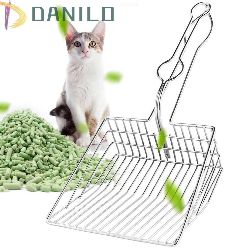 Muỗng Dọn Dính Chất Liệu Thép Không Gỉ Với Tay Cầm Dài Tiện Dụng Cho Mèo Cưng