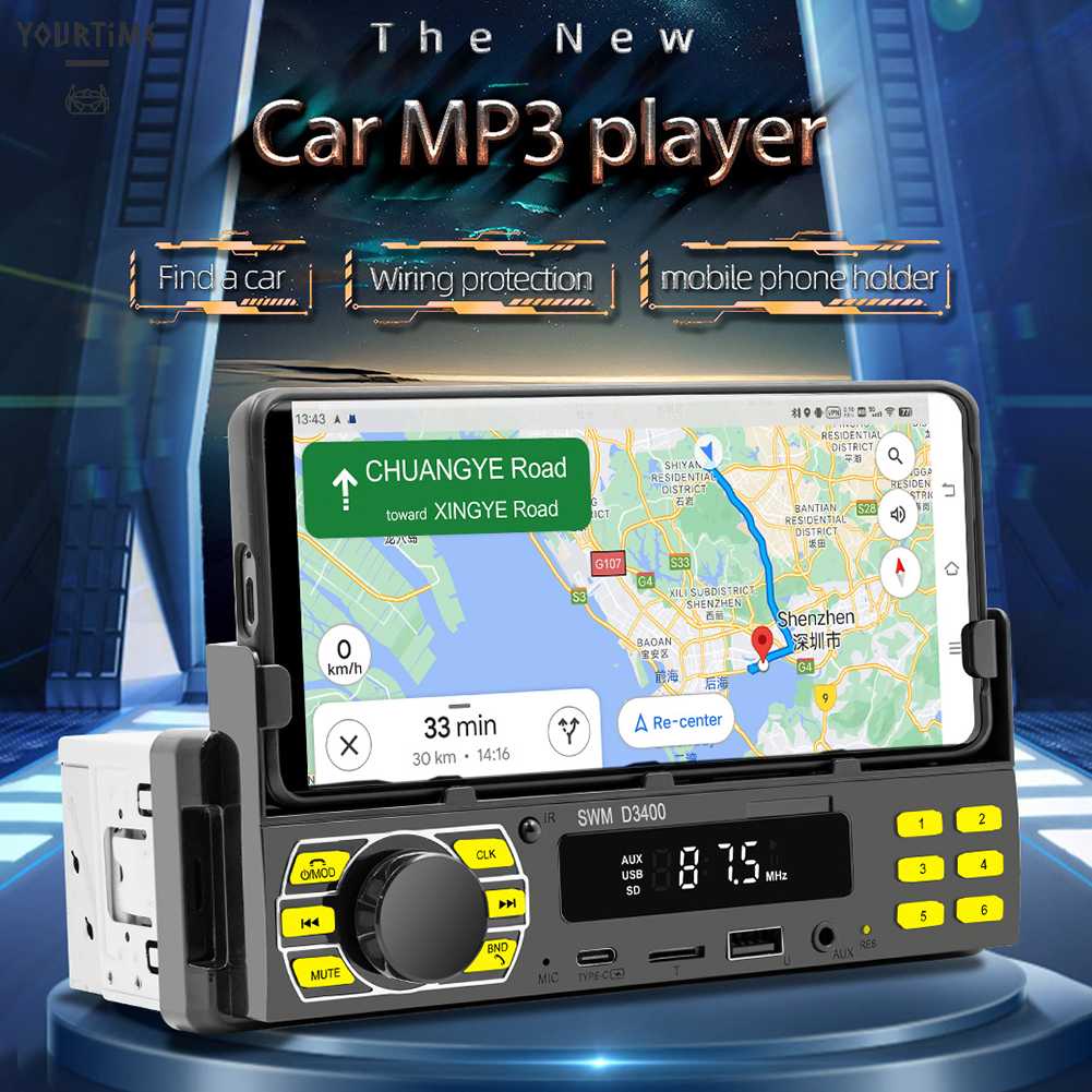 Bộ Điều Khiển Từ Xa Hỗ Trợ Thẻ Âm Thanh Nổi Trên Xe Hơi