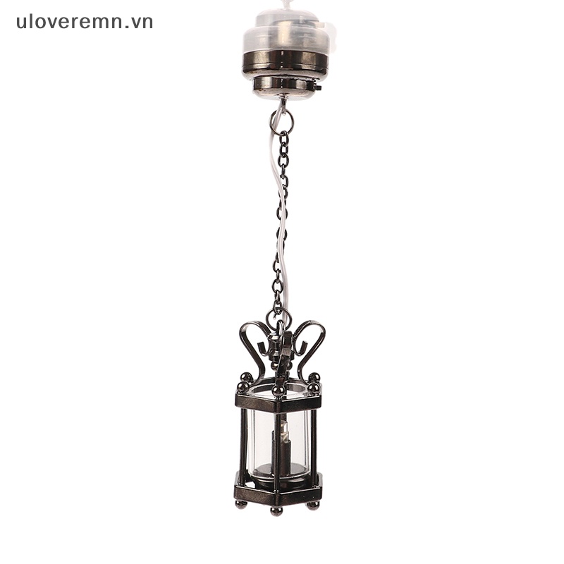 Mô Hình Đèn Trần Bằng Kính Tỉ Lệ 1: 12 Trang Trí Nhà Búp Bê