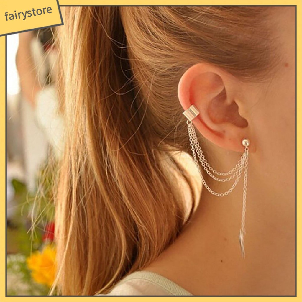 Set 7 Khuyên Tai Hợp Kim Nhỏ Xinh Phong Cách Đường Phố