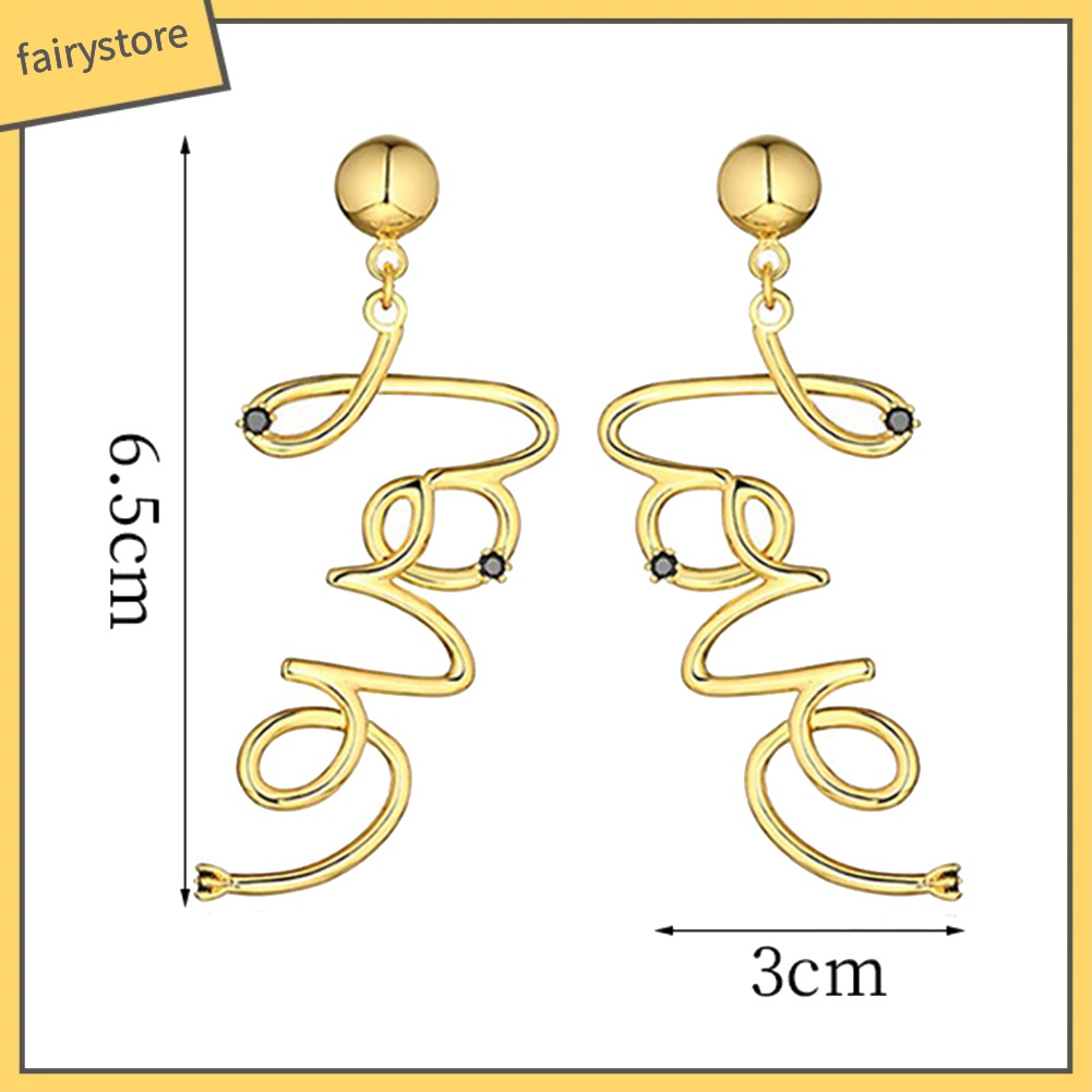 Bông Tai Hình Trái Tim Đính Đá Thời Trang Dành Cho Nữ