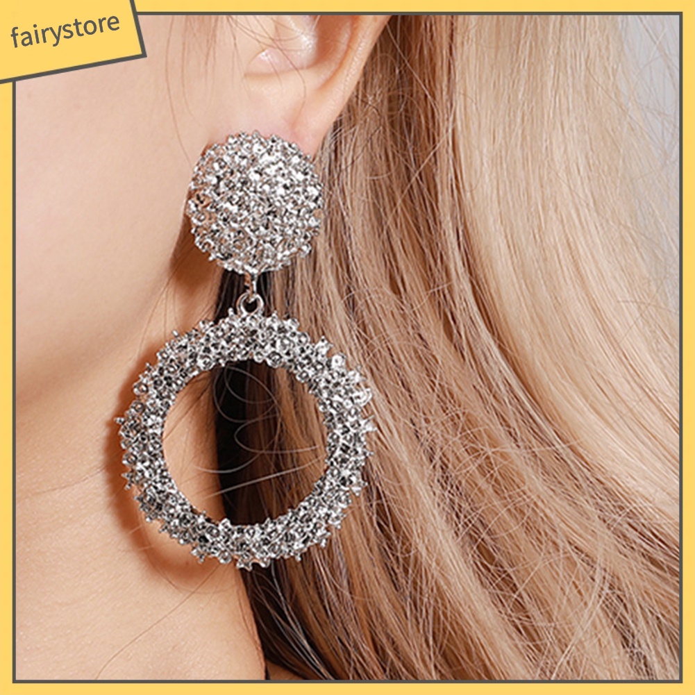 Bông Tai Hình Tròn Rỗng Thời Trang Dành Cho Nữ