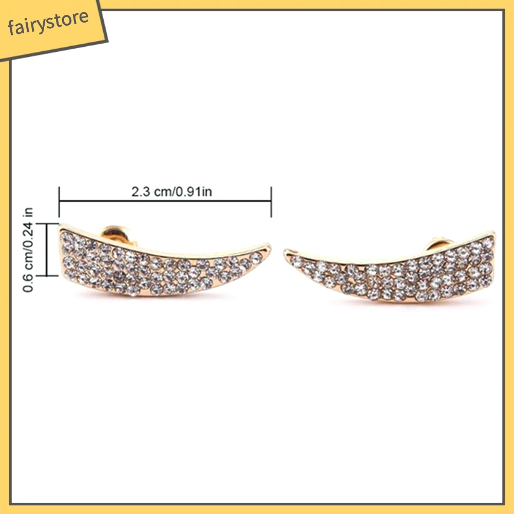 Bông Tai Hình Tam Giác Đính Đá Lấp Lánh Toàn Diện Cho Nữ