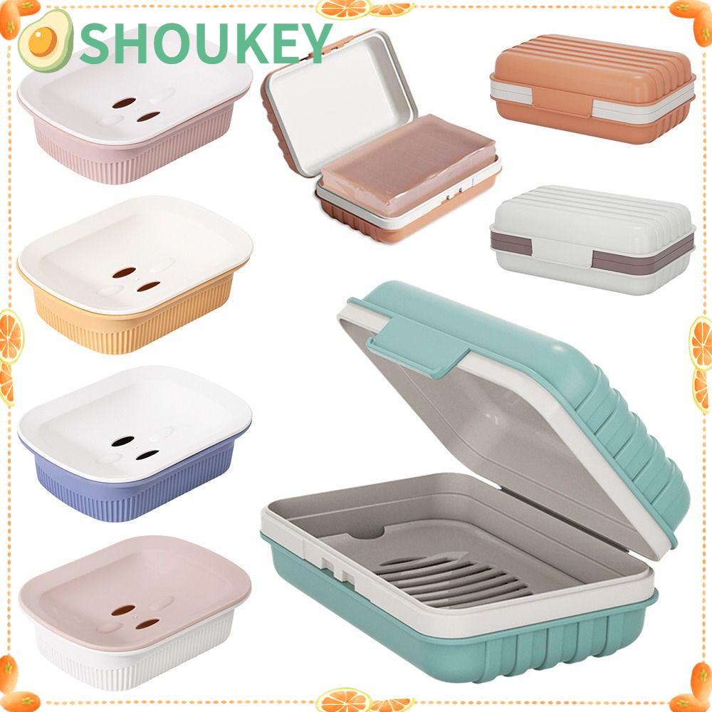 Giá Đỡ Xà Phòng Hai Tầng Dày Dặn Không Cần Khoan Lỗ Cho Phòng Tắm