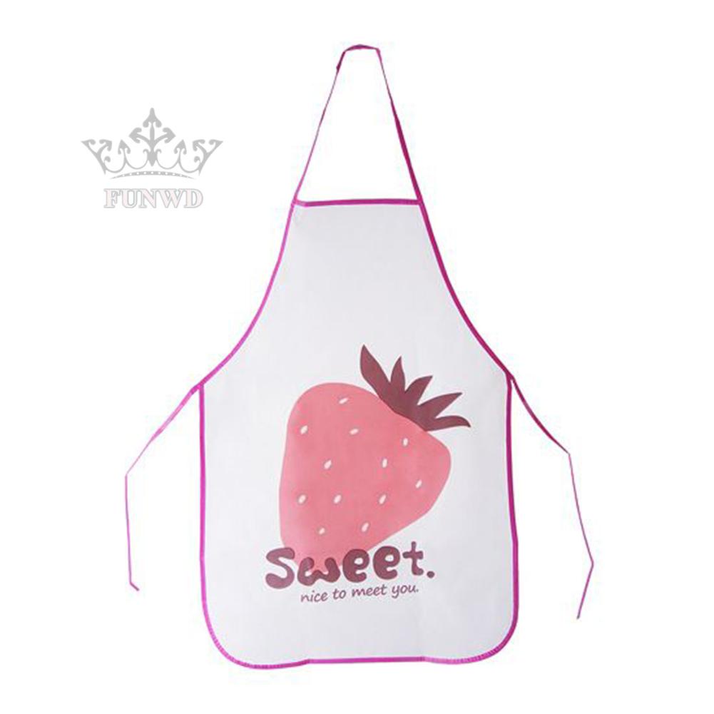 Tạp Dề PVC Chống Thấm Nước Thấm Dầu In Họa Tiết Xinh Xắn Dành Cho Người Lớn