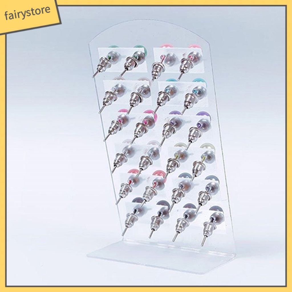 Set 12 Đôi Bông Tai Ngọc Trai Giả Thời Trang Cho Nữ