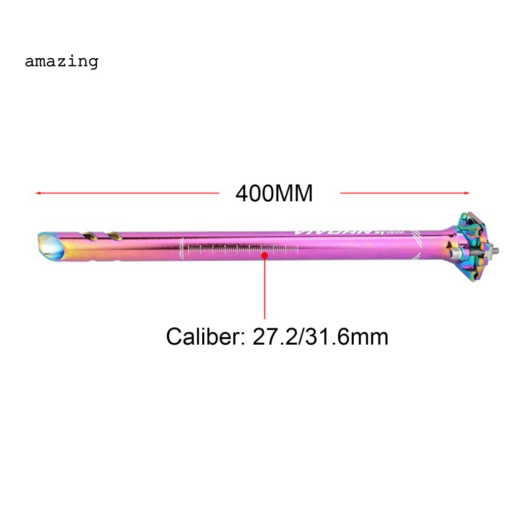 Trục Gắn Yên Xe Đạp Leo Núi Chống Sốc Bằng Hợp Kim Nhôm 400mm Nhiều Màu Sắc