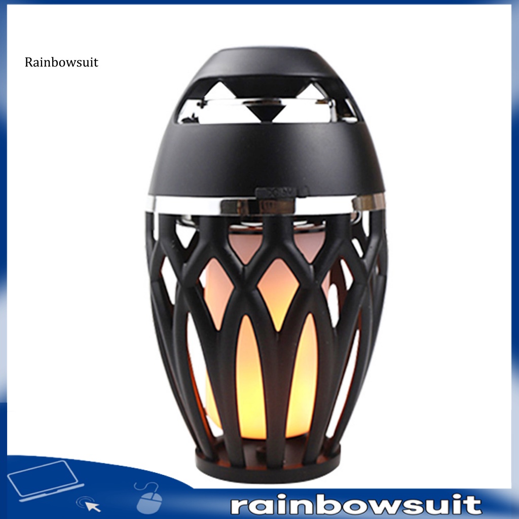 [RB] Loa Bluetooth Không Dây Đa Năng Âm Thanh Nổi Rảnh Tay Có Đèn LED Ngọn Lửa Trang Trí Tiệc Tùng