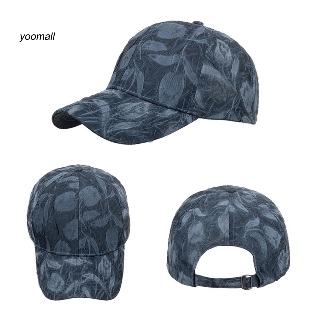 Mũ Lưỡi Trai Họa Tiết Hoa Thoáng Khí Phong Cách Thể Thao Cho Nam Và Nữ