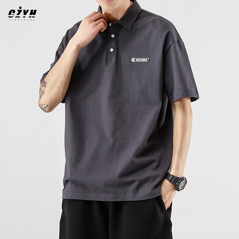 Áo Thun polo Ngắn Tay Form Rộng Phong Cách Đường Phố Thời Trang Mùa Hè Dành Cho Nam