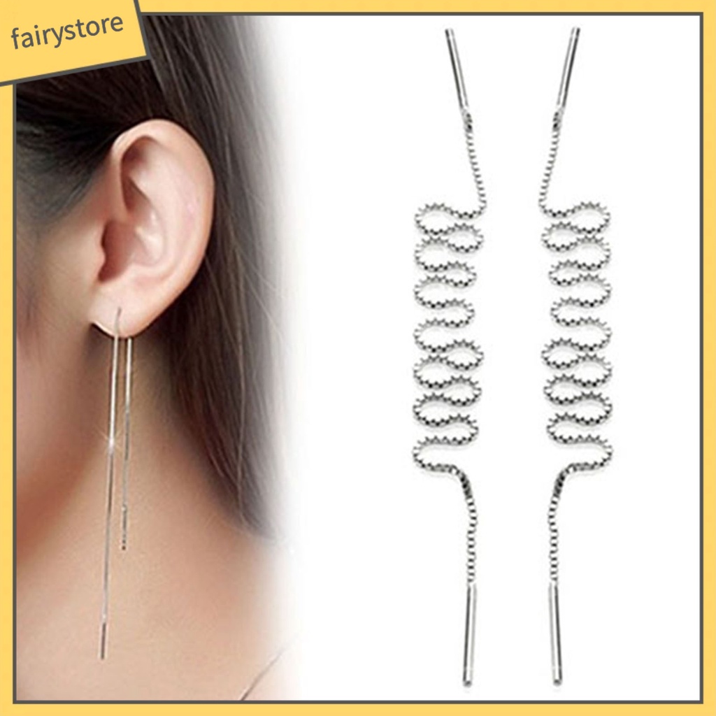 Bông Tai Dáng Dài Thời Trang Hàn Quốc Cho Nữ