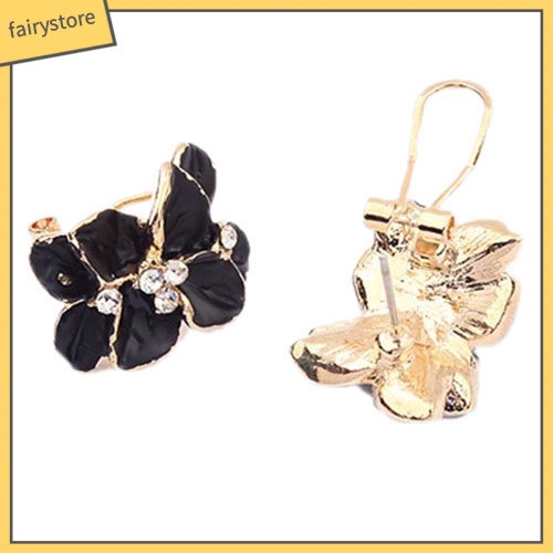 Bông Tai Hình Hoa Đính Đá Trang Nhã Dành Cho Nữ